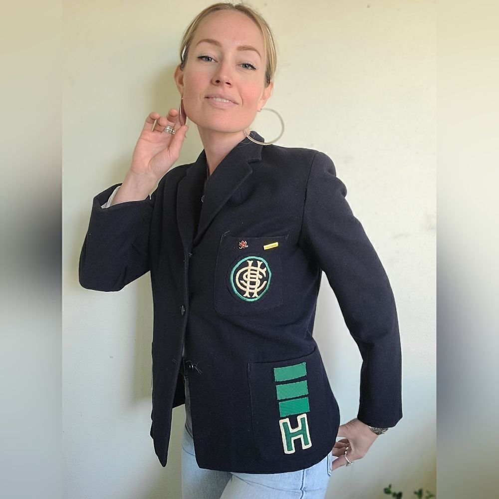 Bernstein Navy Wool Prep Jacket S-M - Picture 9 of 12